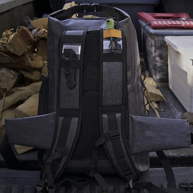 | Maverick 30L - Waterproof Backpack Roll-Top Dry Bag for Kayaking, Rafting, Boating, Surfing, Hiking, Camping, Fishing