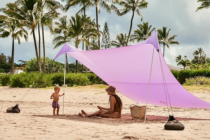 Neso Tents Grande Beach Tent, 7ft Tall, 9 x 9ft, Reinforced Corners and Cooler Pocket