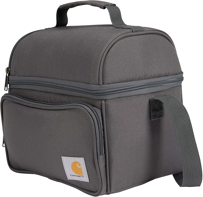 Carhartt Camping Cooler, Worksite Lunchbox, Soft Shell Cooler for Construction Sites, Work and Everyday Use Cooler, Gray