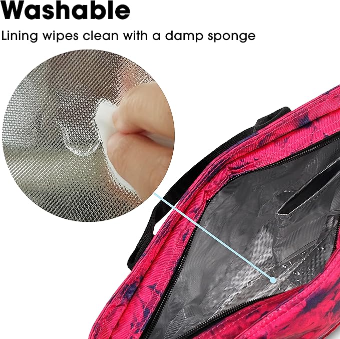 J World New York Lunch Tote Bag Insulated Lunch-Box for Women & Teen Girls, Bellis