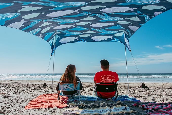 Neso Tents Grande Beach Tent, 7ft Tall, 9 x 9ft, Reinforced Corners and Cooler Pocket