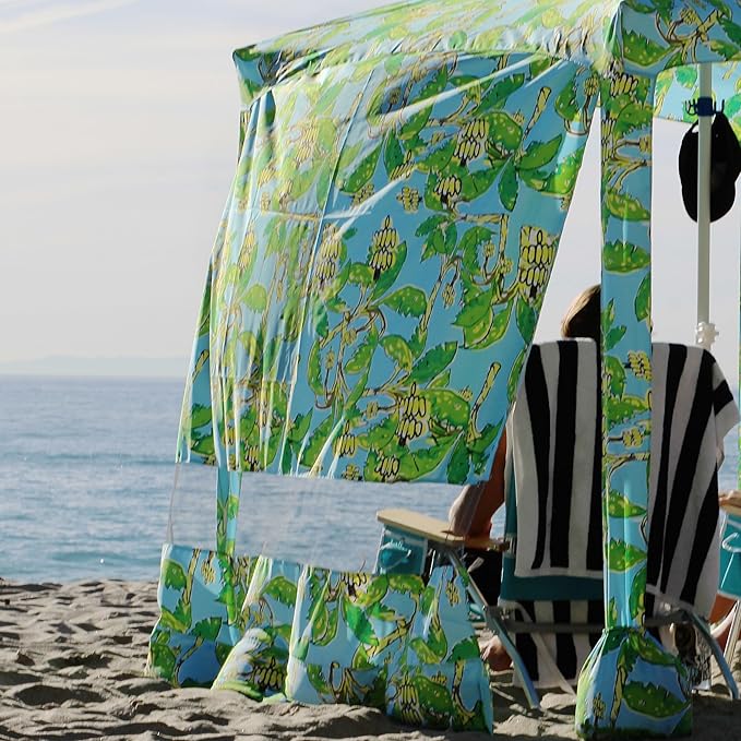 AMMSUN Beach Cabana Sidewall, Additional Privacy Sunwall for AMMSUN 6.2'×6.2' Beach Cabana, Easy Set Up and Take Down