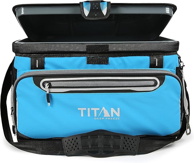 Arctic Zone Titan Deep Freeze Cooler - Zipperless Hardbody Cooler - Small & Large Capacity- Beach & Camping Cooler - Deep Freeze Insulation, HardBody Liner, and SmartShelf