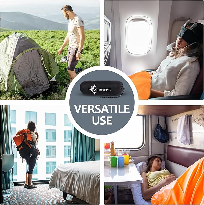 Sleeping Bag Liner and Camping Sheet – Silk Like Material for Travel - Has Full Length Zipper