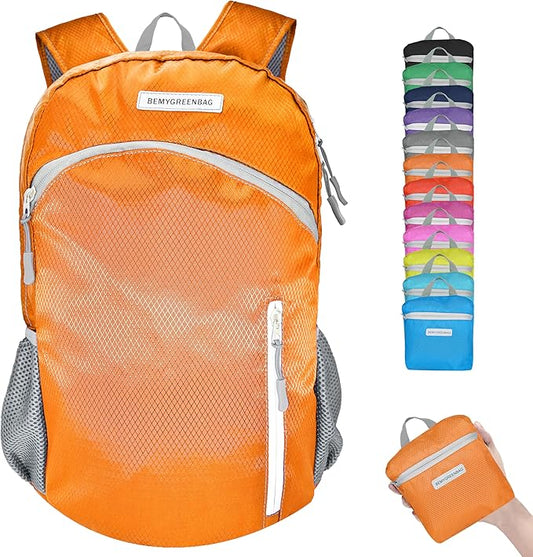 35L Foldable Waterproof Backpack For Outdoor Sports Travel Inside Wet Clothes Compartment Packable For Multiple