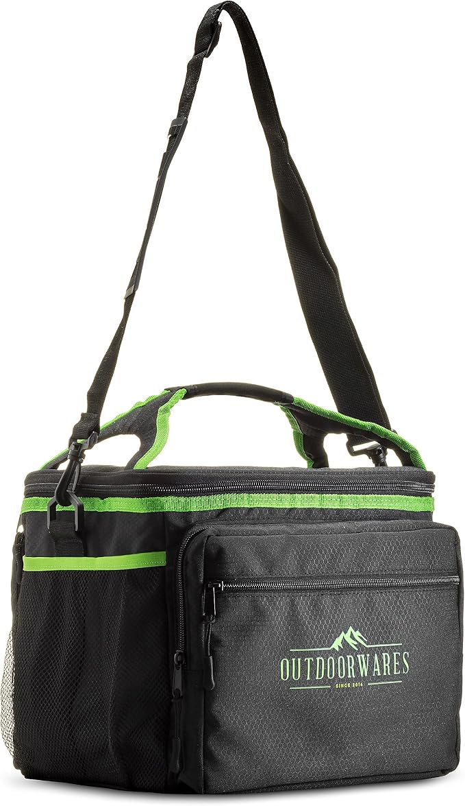 Cooler Lunch Bag Box - Insulated Large Capacity Durable, to Keep Foods and Drinks in The Right Temperature - Good for Travel, Picnic, Beach Hiking, Camping ETC.(Containers Not Included)