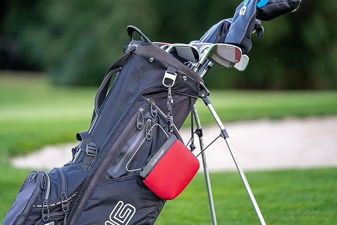 Golf Club and Golf Ball Cleaning Bag, Waterproof Clean Face Technology Liner, Detachable Clip, Machine Washable, Cleans Club Grooves, Dry Exterior (Neoprene or Microfiber Option Available)