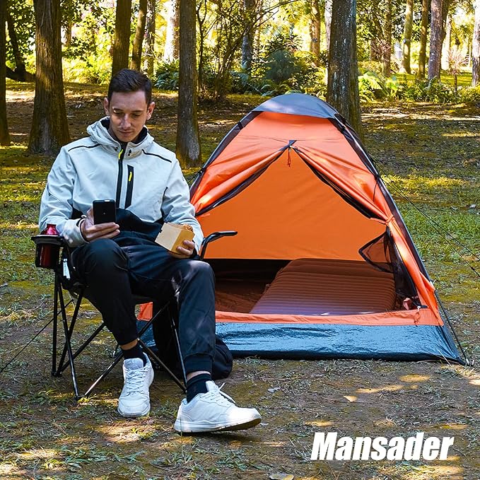 2 Person Camping Dome Tent,Waterproof Lightweight Portable Tents for Outdoor Camping Hiking Travel