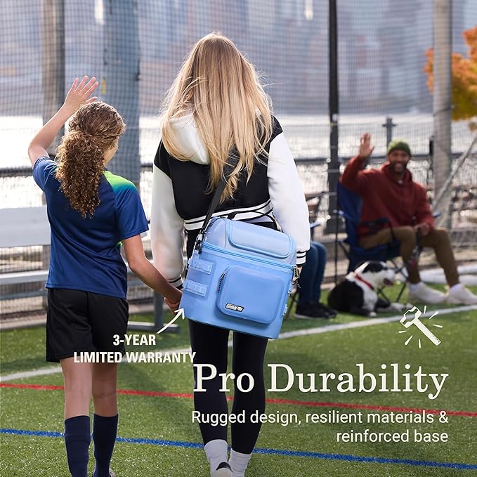 Coleman Pro 24-Can Premium Soft Cooler Lunchbox, Fully Insulated Lid & Body Stays Cold up to 35 Hours