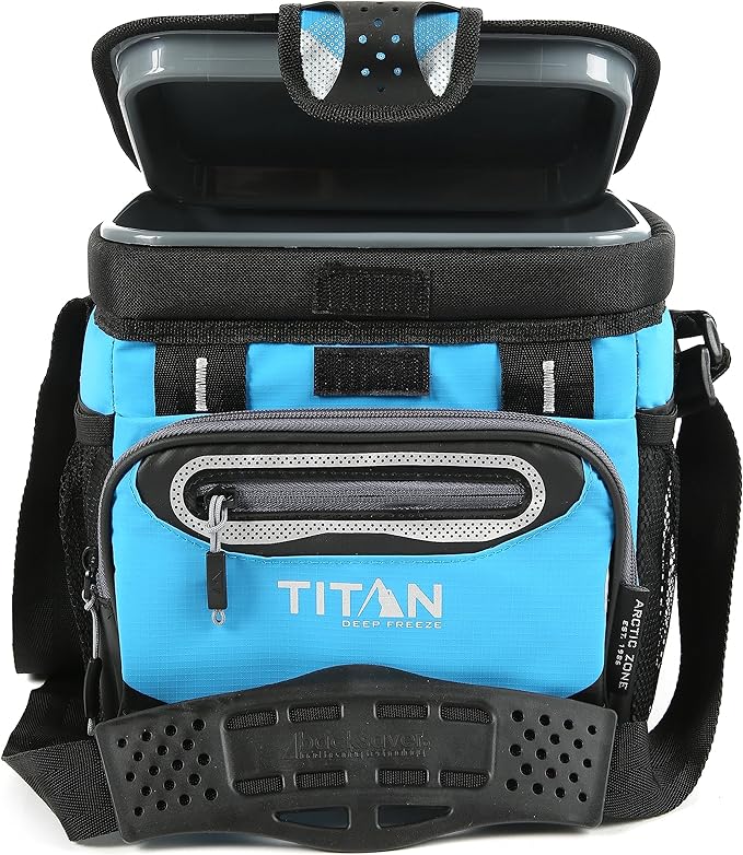 Arctic Zone Titan Deep Freeze Cooler - Zipperless Hardbody Cooler - Small & Large Capacity- Beach & Camping Cooler - Deep Freeze Insulation, HardBody Liner, and SmartShelf