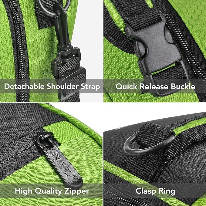Expandable Insulated Lunch Bag, Leakproof Flat Lunch Cooler Tote with Shoulder Strap for Men and Women, Suitable for Work & Office by Tirrinia, Green