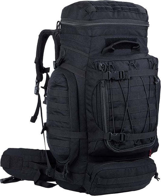 Large Military Backpack Army Rucksack Tactical MOLLE Pack for Camping Backpacking Hunting Bushcraft Adventure 70L…