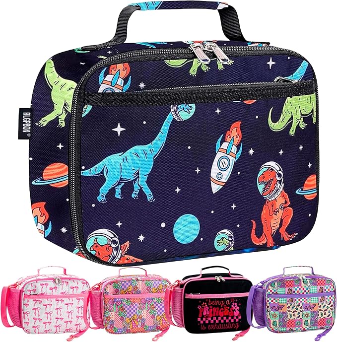 RLGPBON Kids Lunch Bag,Insulated Lunch Box for Girls Boys,Lunch Bag Toddler Teen,School Daycare Cute Travel bags