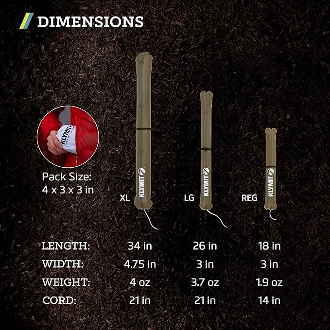 KLYMIT Everglow LED Light Tube | Portable, Inflatable Camping Lantern for Outdoor Security, Water Resistant, Perfect for Backpacking & Van Life