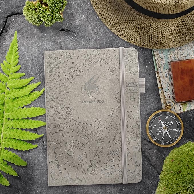 Clever Fox Camping Journal – Camper Log Book & RV Trip Planner – Outdoor Camp Journal & Adventure Travel Notebook – 12 Trips Total, 8 Pages per Trip – Hardcover, A5 Size (Foggy Alps)