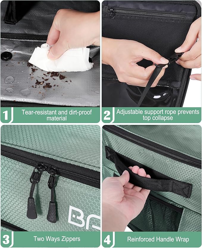 Golf Trunk Organizer, 2 Layer Waterproof Car Golf Locker with Separate Ventilated Compartment for 2 Pair Shoes, Golf Trunk Storage for Golf Accessories, Golf Gifts for Men