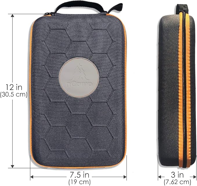 nCamp 4 Piece Outdoor Camping Cooking Stove Prep Surface Set with Carrying Case for Hiking and Backpacking