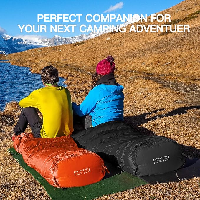 Bessport Mummy Sleeping Bag | 15-45 ℉ Extreme 3-4 Season Sleeping Bag for Adults Cold Weather– Warm and Washable, for Hiking Traveling & Outdoor Activities