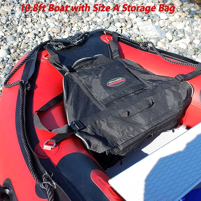 Seamax Sunlitec Front Accessory Storage Bow Bag for Inflatable Boat, with Reflective Line