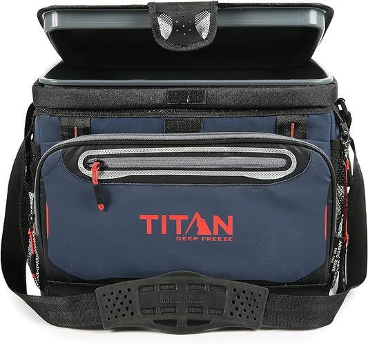 Arctic Zone Titan Deep Freeze Cooler - Zipperless Hardbody Cooler - Small & Large Capacity- Beach & Camping Cooler - Deep Freeze Insulation, HardBody Liner, and SmartShelf
