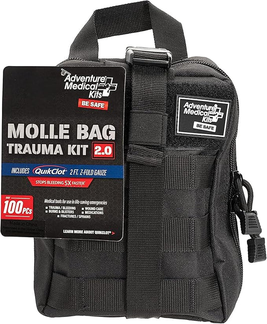 Adventure Medical Molle Bag Trauma Kit 2.0 (Black Bag)