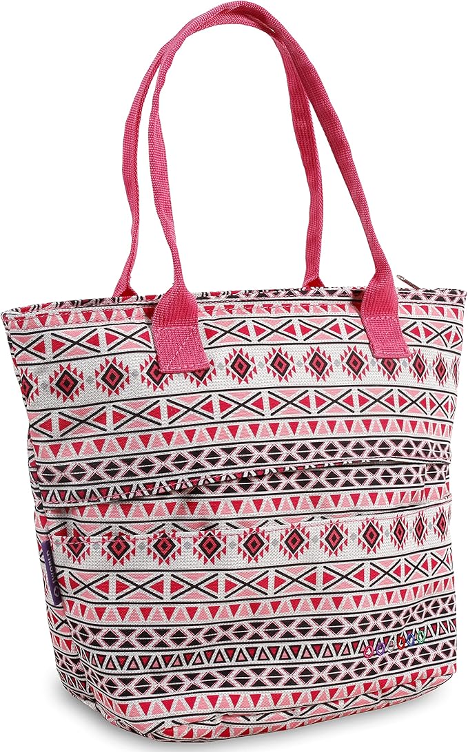 J World New York Lola Tote Bag Insulated Lunch-Box for Women, Skandi Pink, One Size