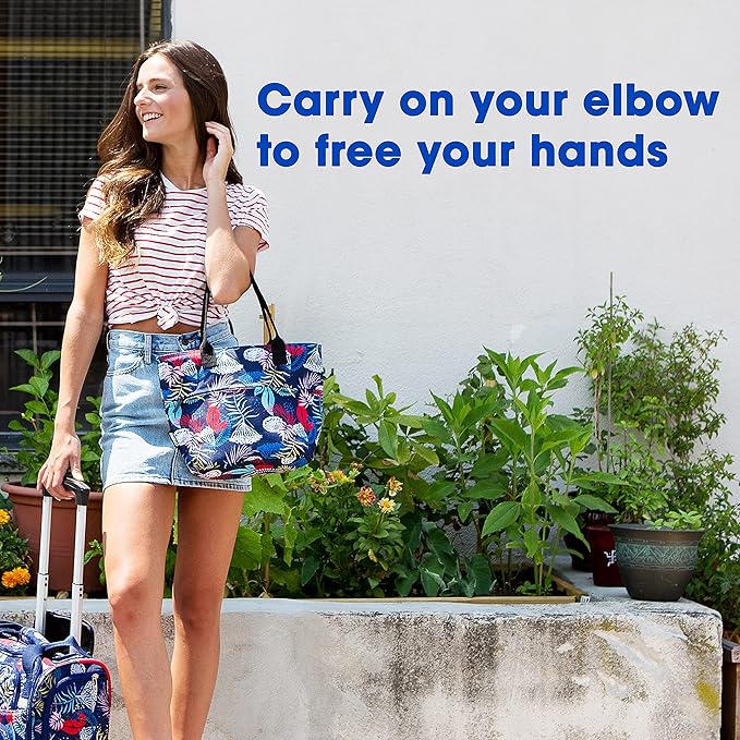 J World Lola Lunch Tote Bag. Cute Insulated Lunch-Box for Women & Teen Girls, Heart Factory