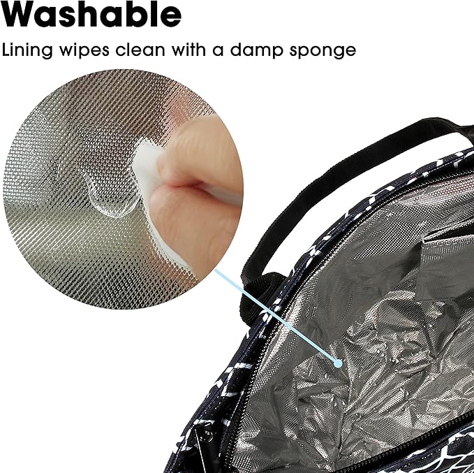 J World New York Lola Tote Bag Insulated Lunch-Box for Women, Line