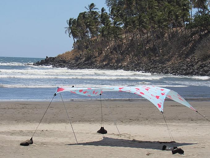 Neso Tents Grande Beach Tent, 7ft Tall, 9 x 9ft, Reinforced Corners and Cooler Pocket