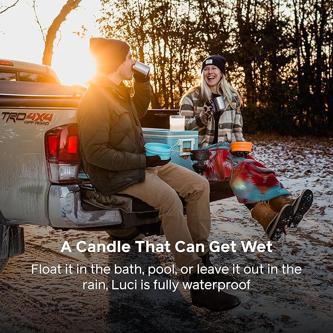 BioLite Luci Candle Flameless Inflatable, Solar-Powered Outdoor Lantern