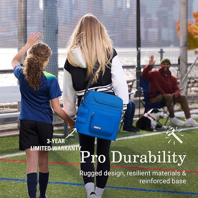 Coleman Pro 24-Can Premium Soft Cooler Lunchbox, Fully Insulated Lid & Body Stays Cold up to 35 Hours