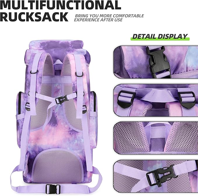 King'sGuard 70L Camping Hiking Backpack Tactical Backpack Military Molle Rucksack Backpack for Outdoor