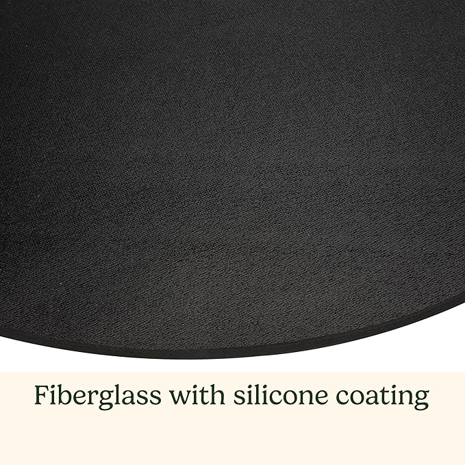 Cuisinart 36” Silicone-Coated Grill Mat with High Heat Resistance, Weather Resistant BBQ Mat for Grills, Griddles, Smokers & Fire Pits, Grease Proof Easy Clean Patio & Deck Protector