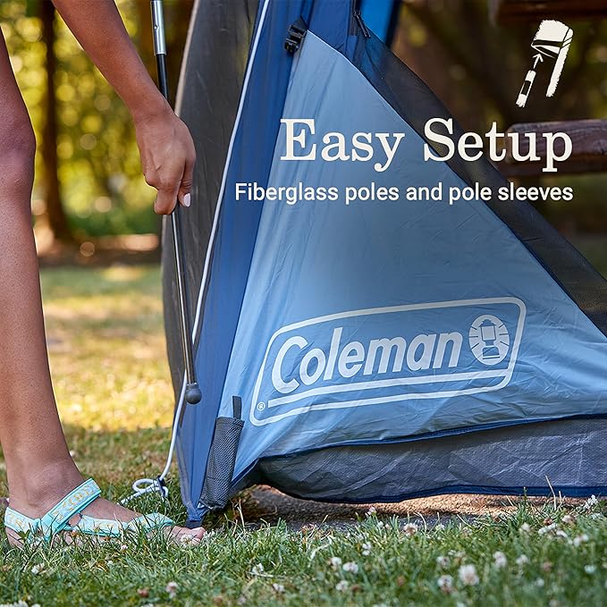 Coleman Skyshade Screen Dome Canopy Tent, 8x8/10x10ft Portable Screen Shelter with Easy Setup for Bug-Free Lounging, Great for Beach, Yard, Picnic, Park, Camping, & More