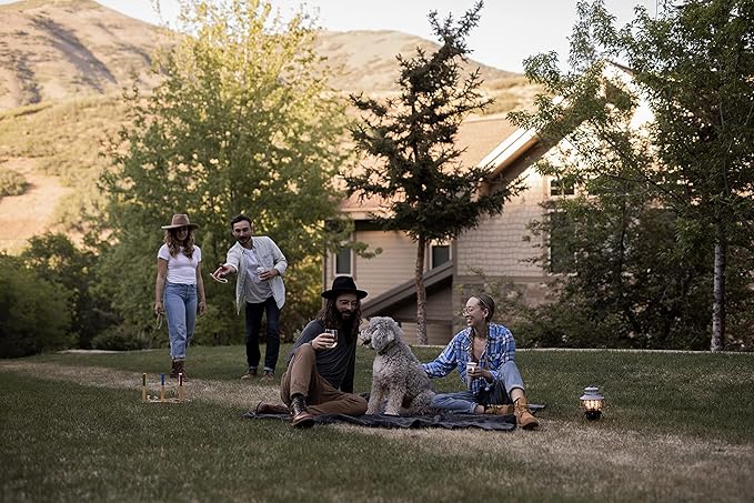 Barebones Railroad Lantern – State Gray, Vintage-Inspired LED Camping Lantern with Rechargeable Battery – Adjustable Brightness Outdoor Light for Camping Gear, Backyard, and Home Decor