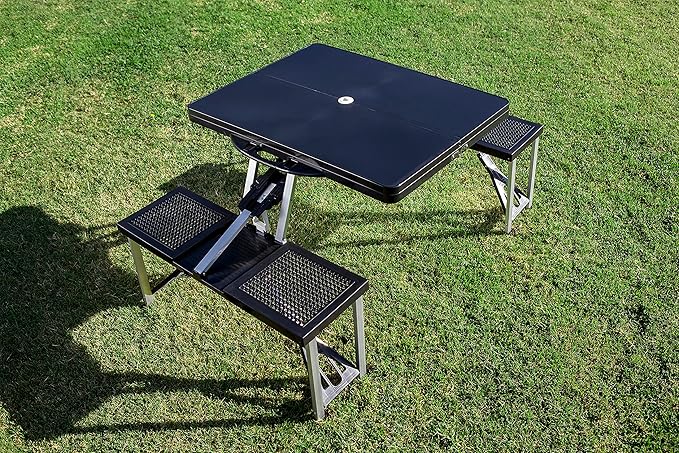PICNIC TIME NHL Unisex-Adult NHL Picnic Table Portable Folding Table with Seats