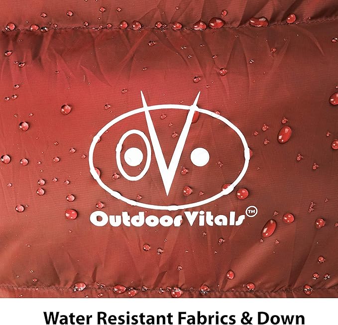 Summit Sleeping Bag 800+ Fill Power Starting Under 2lbs Ultralight Backpacking Mummy Down Sleeping Bag for Lightweight Hiking & Camping