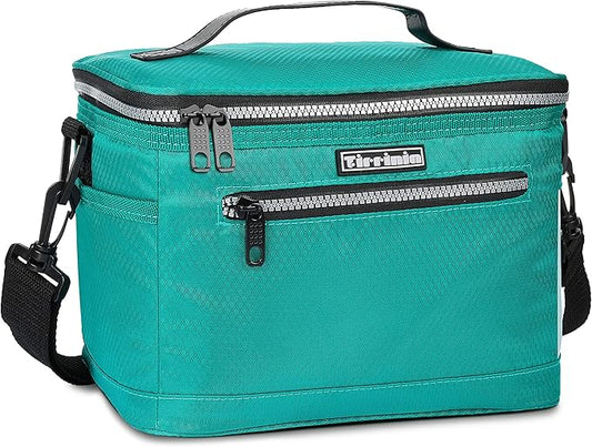 Tirrinia Insulated Lunch Bag for Women Men, Leakproof Thermal Reusable Lunch Box Tote for Adult by Tirrinia, Lunch Cooler for Office Work, Teal