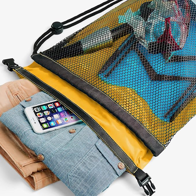 Skog Å Kust SnorkelSak 2-in-1 Mesh Snorkel Bag with Removable Interior Waterproof Dry Bag