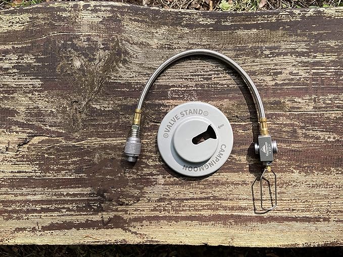 camping moon CAMPINGMOON Multi-Function Gas Hose for EN417 Lindal Valve Screw-on Type Canister and Device Z16,Z17 (JP-Z21-25)