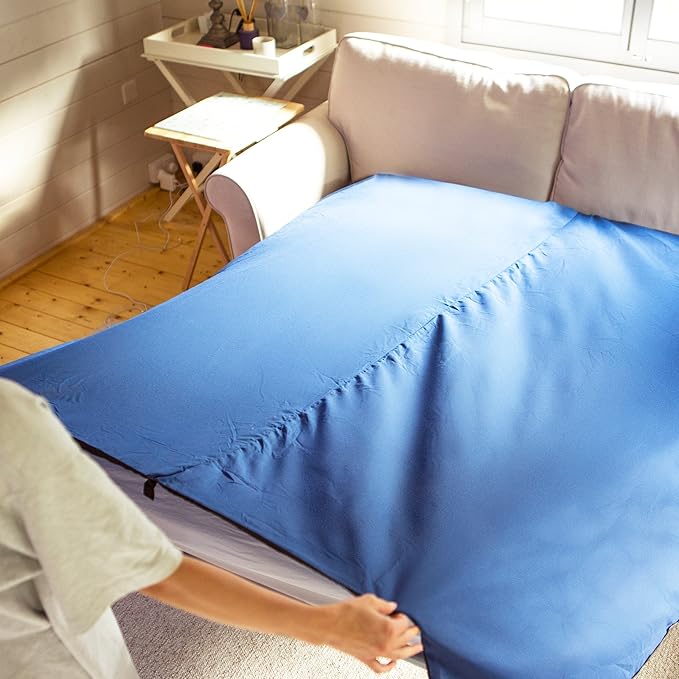 Sport 2-in-1 Sleeping Bag Liner and XL Sized Travel Sheet - Ultra Lightweight Sleep Liner Double Travel Bed Sheet - Inlett Inlay